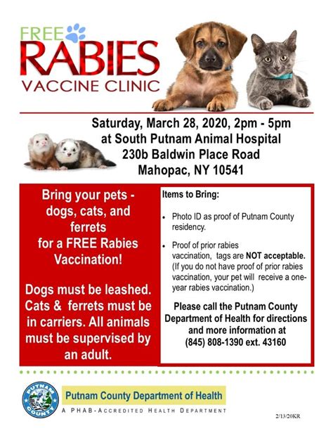 Montville FD Station 3, 86 River Road (corner of Church Lane). . Free rabies clinic 2023 near me
